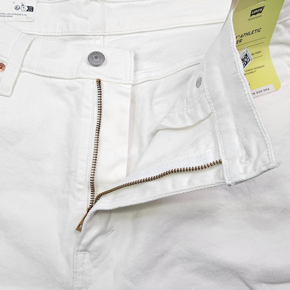 Levi's 541 Athletic Taper Jeans Mens 36x30 White Stretch Flex Denim 18181-0537 - Picture 15 of 16